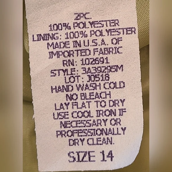 NWT Donna Ricco size 14 lime green 2 piece top & skirt - Picture 13 of 15